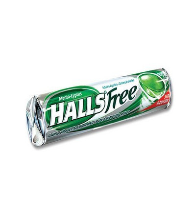 PASTILLA HALLS FREE MENTA X 12 UNIDADES