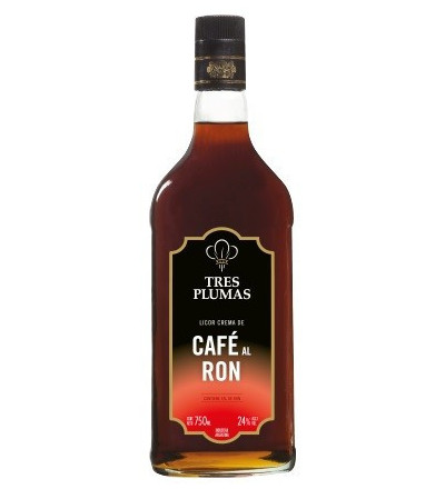 CAFE AL RON TRES PLUMAS 750 CC