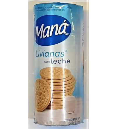 GALLETAS MANA LIVIANA LECHE 145 GR