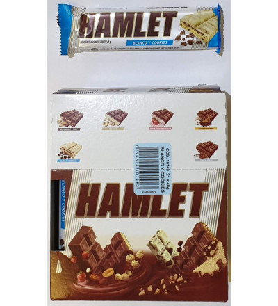 CHOCOLATE HAMLET BLANCO COOKIE X 21 UNIDADES