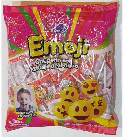 CHUPETIN TATUAJE LENGUA X 80 EMOJI