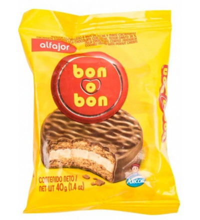 ALFAJOR BON O BON NEGRO X 40 GR