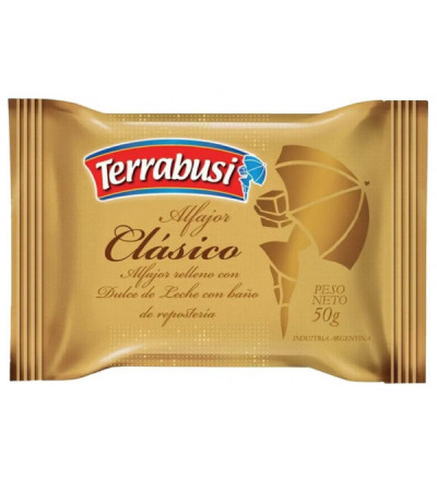 ALFAJOR TERRABUSI SIMPLE CLASICO
