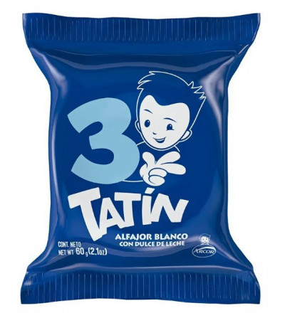 ALFAJOR TATIN TRIPLE BLANCO. POR UNIDAD