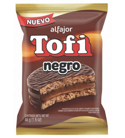 ALFAJOR TOFI 44 GR NEGRO *C/U.