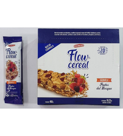 FLOW CEREAL X 20 U FRUTOS DEL BOSQUE