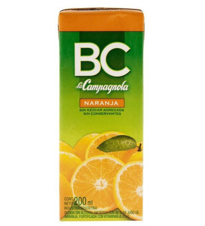 JUGO BC 200 CC NARANJA