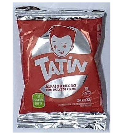ALFAJOR TATIN SIMPLE NEGRO