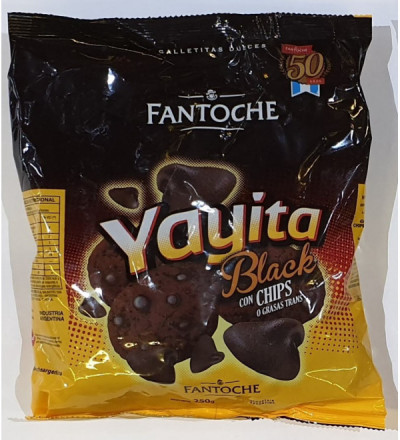 GALLETAS FANTOCHE YAYITA BLACK 250 GR