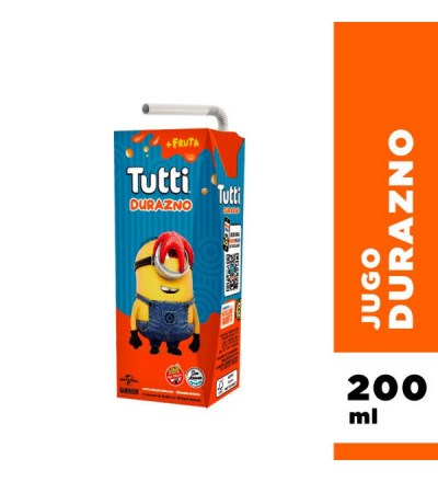 JUGO TUTTI X 200 CC  DURAZNO *C/U