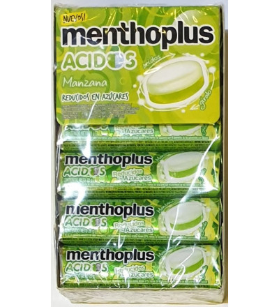 MENTHO PLUS ACIDOS X12 MANZANA