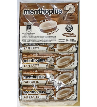PASTILLA MENTHO PLUS CAFE LATTE X 12 UNIDADES