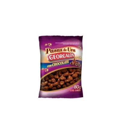 PASAS DE UVA C/CHOCOL.80 GR. GEOR