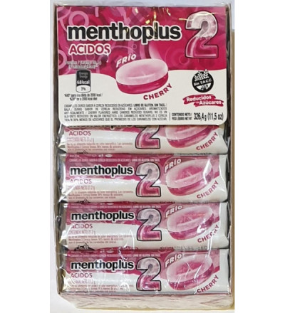 MENTHO PLUS ACIDOS X 12 CEREZA