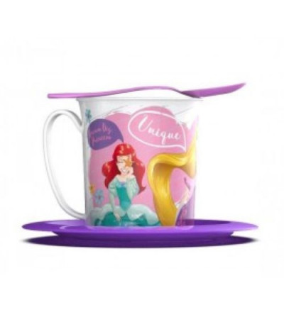 SET TAZA CON PLATO PRINCESAS