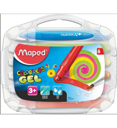 Crayones Gel Colorpeps X6 Maped En Estuche