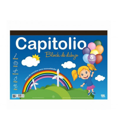 BLOCK DIBUJO CAPITOLIO NRO 6 X 24 HOJAS 8 COLORES