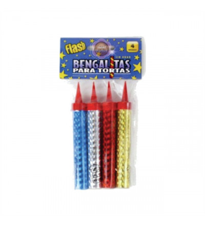 BENGALA CUMPLEAÑOS X 4 FLASH