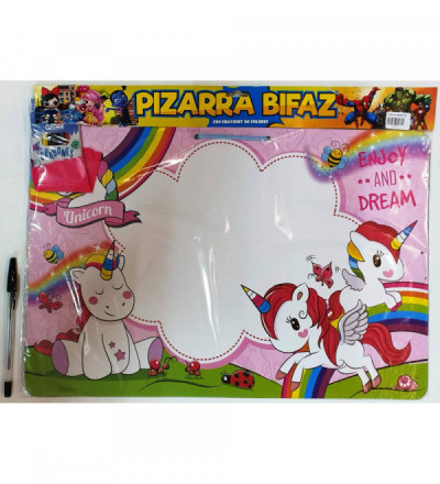 PIZARRA BIFAZ UNICORNIO CRAY**