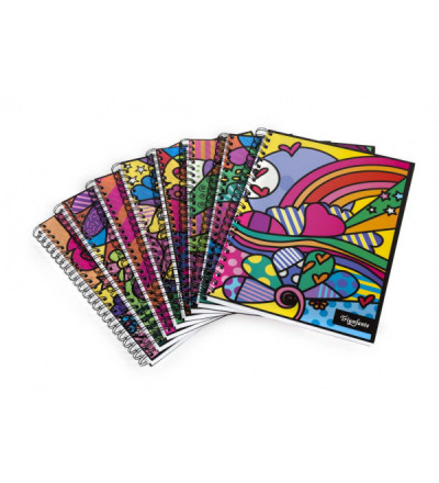 CUADERNO TRIUNFANTE A5 120H RAYADO POP