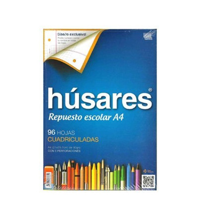 REPUESTO HUSARES A4 96 HOJAS CUADRICULADO