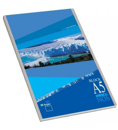BLOCK AMERICA A5 80 HOJAS LISO