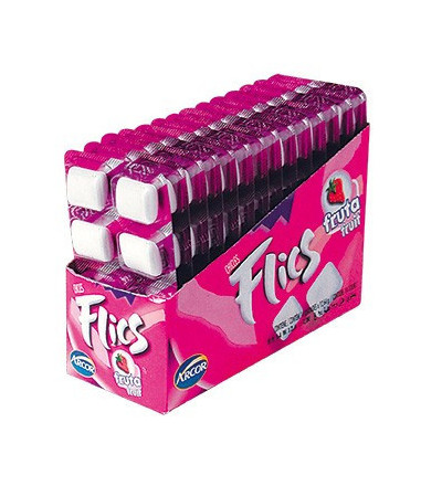 CHICLE FLIC'S FRUTA X 14 UNIDADES