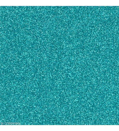 GOMA EVA A4 GLITTER TURQUESA POR UNIDAD