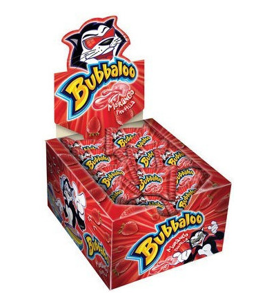 CHICLE BUBBALOO FRUTILLA X 60 UNIDADES