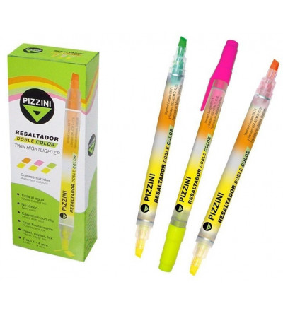 RESALTADOR PIZZINI DOBLE PUNTA *C/U