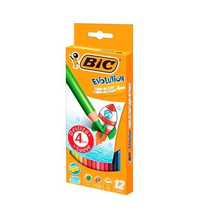 LAPICES BIC COLOR EVOLUTION X 12 4MM
