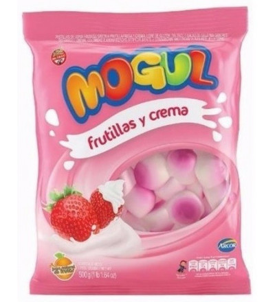 GOMITA MOGUL FRUTILLA Y CREMA 500 GR