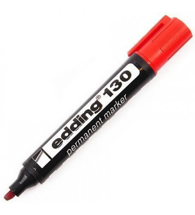 MARCADOR EDDING 130 ROJO.POR UNIDAD