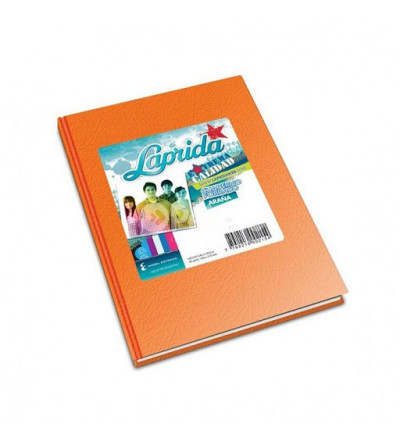 CUADERNO LAPRIDA 50 HOJAS RAYADO NARANJA