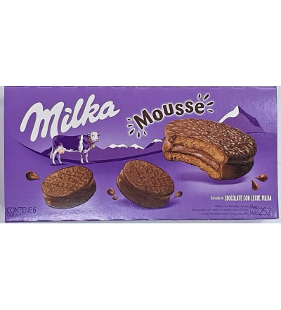 ALFAJOR MILKA 6 U.MOUSSE LECHE