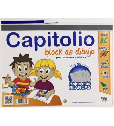 BLOCK DE DIBUJO CAPITOLIO NRO 5, 25 HOJAS BLANCAS