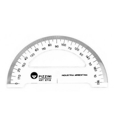 TRANSPORTADOR PIZZINI 180º . POR UNIDAD