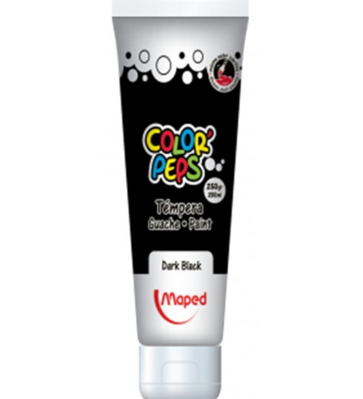 TEMPERA MAPED 250 GR NEGRO