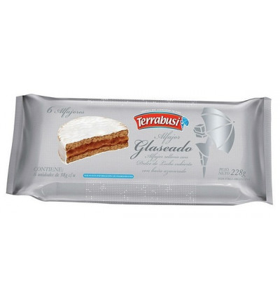 ALFAJOR TERRABUSI GLASEADO X 6 UNIDADES