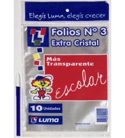 FOLIO EQUIPO COMERCIAL ESCOLAR X 10 UNIDADES