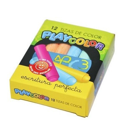 TIZA PLAYCOLOR X 12 COLORES