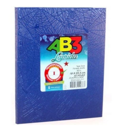 CUADERNO LAPRIDA  AB3 50H RAYADO AZUL//