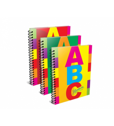 CUADERNO RIVADAVIA ABC CON ESPIRAL 60 HOJAS RAYADO