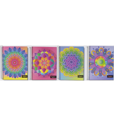 CUADERNO TRIUNFANTE A5 120H RAYADO MANDALAS