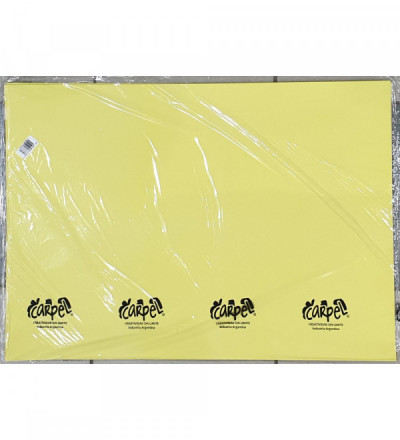 CARTULINA X 10 U PASTEL AMARILLA