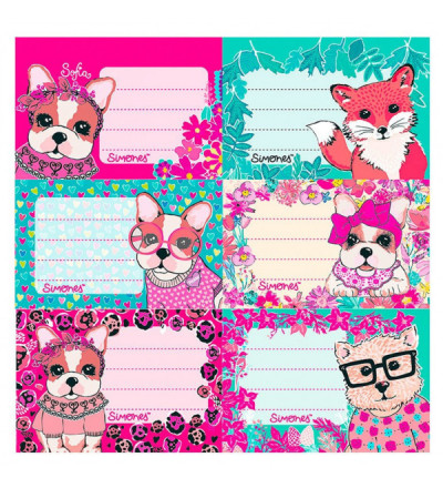 ROTULOS MOOVING SIMONES X 12 UNIDADES