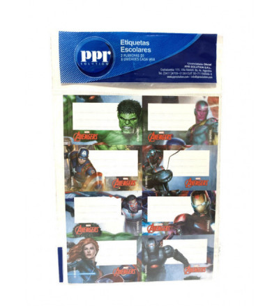 ROTULO PPR AVENGERS