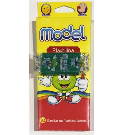 PLASTILINA MODEL X 10 SURTIDA