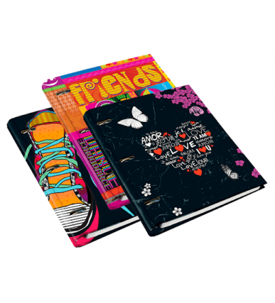 Carpeta Rivadavia A4 +Repuesto 96 Hojas Rayado +Repuesto 48 Hojas Cuadriculado