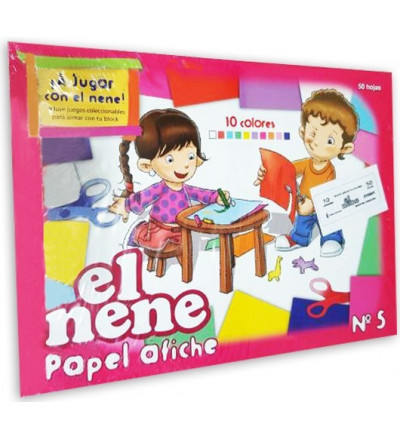 BLOCK DE DIBUJO EL NENE AFICHE NRO 5 50 HOJAS